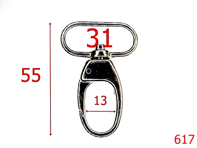Carabine poseta - 617/CARABINA 31MM-31-mm---nichel--5D6-5E1--J2