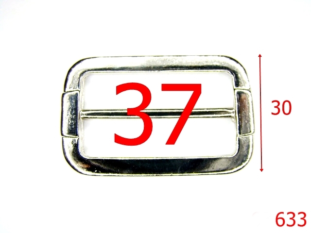 Catarame cu reglaj - 633/CATARAMA REGLAJ 37 MM-37-mm---nichel--1C7-4i7---B9