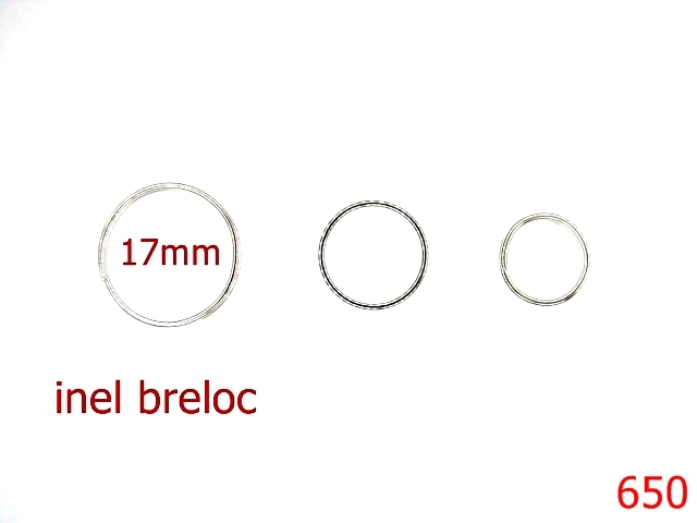 Inele breloc - 650/INEL SPIRALAT 17MM-17-mm---nichel---4D4-5H7-B12