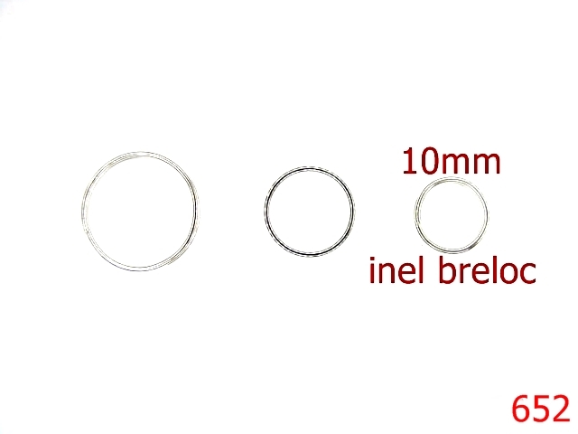 Inele breloc - 652/INEL SPIRALAT 10MM-10-mm---nichel---4E1--G1