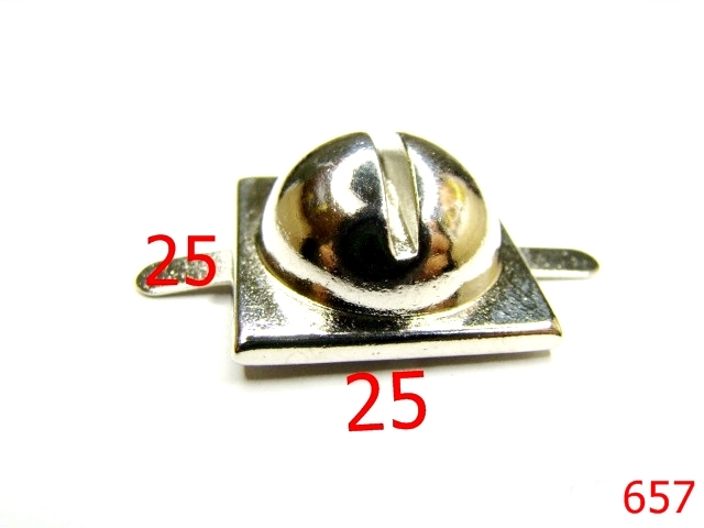 Picioruse fund - 657/PICIORUS METALIC-25X25-mm---nichel-15A6--15A6--B13
