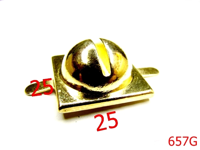 Picioruse fund - 657G/PICIORUS METALIC-25x25-mm---gold-----D7