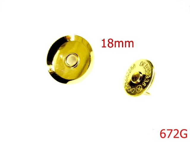 Magneti - 672G/MAGNET 18MM GOLD UFO-18-mm---gold---7G5--I5