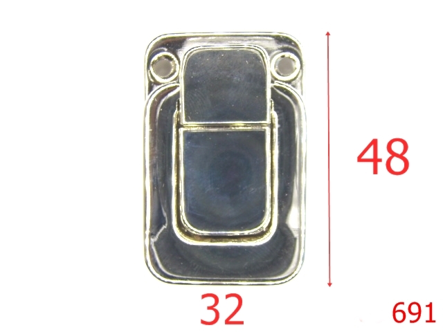 Inchizatori servieta - 691/INCHIZATOR VALIZA -48X32-mm---nichel---12L4--I2