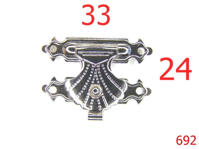 Inchizatori poseta - 692/INCHIZATOARE CUTIUTA-33X24-mm---nichel---14i15-12J5--X40