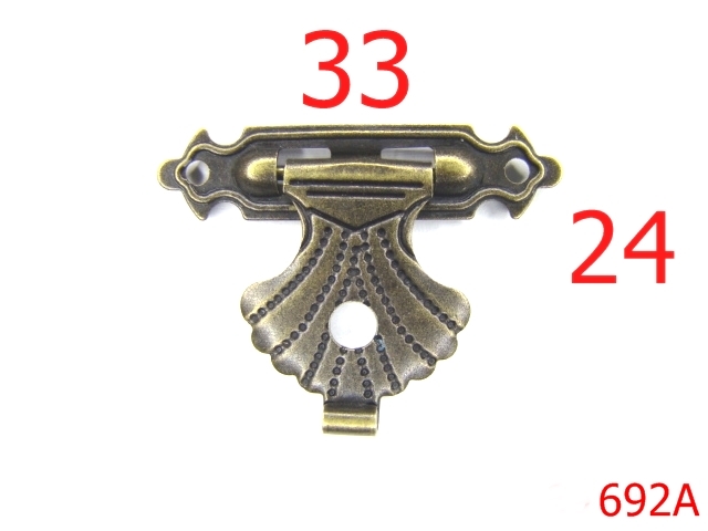 Inchizatori poseta - 692A/INCHIZATOARE CUTIUTA-33x24-mm---antic---12L9--S21