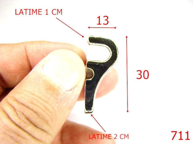 Sustinatori poseta - 711/SUSTINATOR SERVIETA-13X30-mm---nichel-----B22