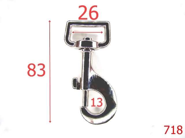 Carabine poseta - 718/CARABINA 26 MMM-26-mm---nichel---5E4--K5
