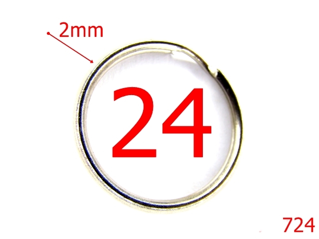 Inele breloc - 724/INEL BRELOC 24 MM-24-mm---nichel---4C1--B24