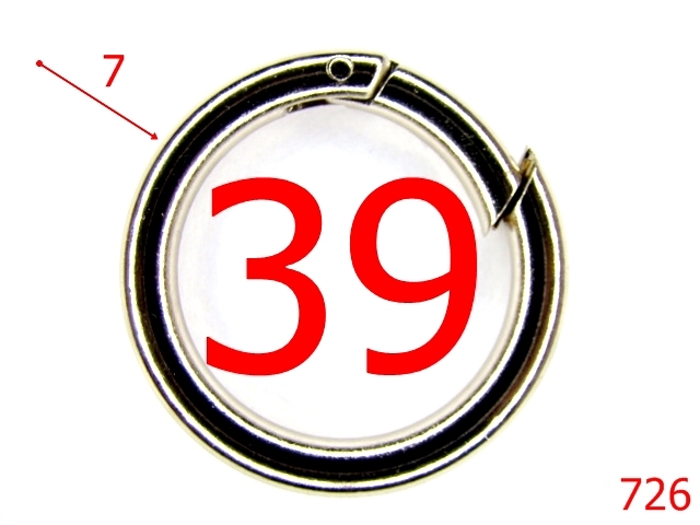 Inele carabina - 726/INEL CARABINA  39 MM-39-mm-7-nichel-23C8-23C9-23C10-23D3-23D4-23D5-23D6----