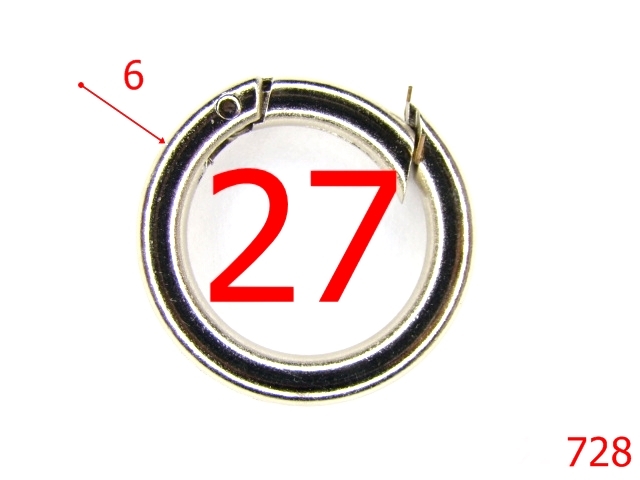 Inele carabina - 728/INEL CARABINA  27 MM-27-mm-6-nichel-23D9-23E12----