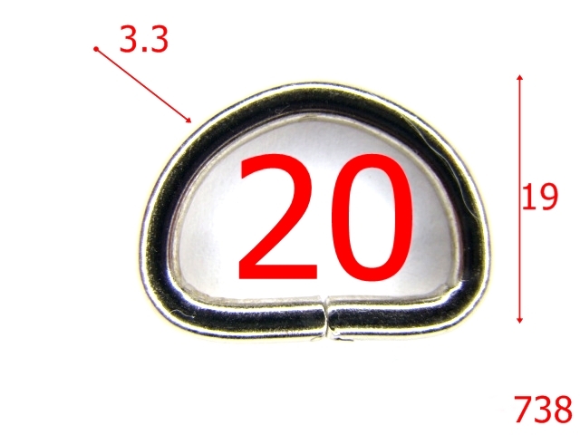 Inele D - 738/INEL  20 MM -20-mm-3.3-nichel---2D6-3F5-3D4--G18