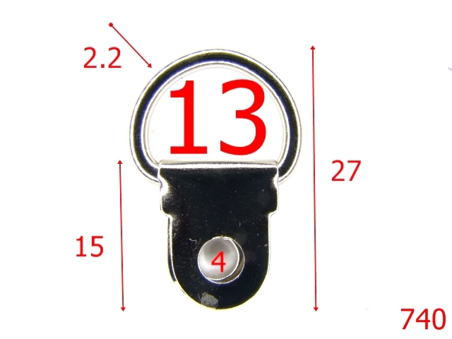 Inele D - 740/INEL RAMBO 13MM NIKEL-13-mm-2.2-nichel-11A-11A2-3D4--B28