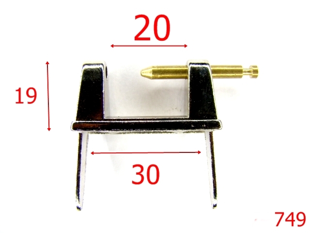 Sustinatori poseta - 749/SUSTINATOR MANER DEMONTABIL-20-mm---nichel---4D7--