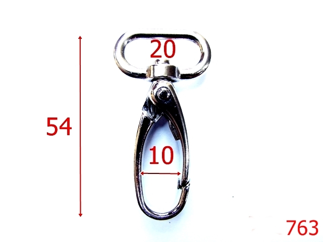 Carabine poseta - 763/CARABINA 20MM-20-mm---nichel--5J8-5F1-5H4-5C6-5G5-5C8-5C7-5E8-5B8-6D8-B37/G39