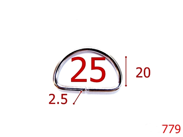 Inele D - 779/INEL D-25-mm-2.5-nichel-2C2-3A4----