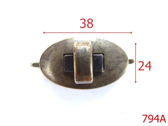 Inchizatori poseta - 794A/INCHIZATOR-38x24-mm---antic---12D5/12E3--J20