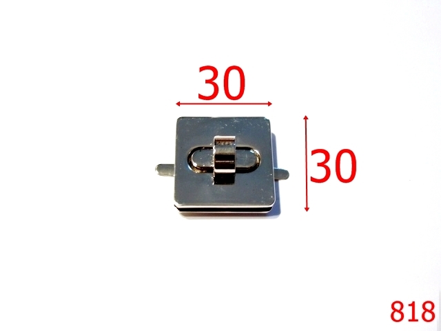 Inchizatori poseta - 818/INCHIZATOARE 3CM X 3 CM-30X30-mm---nichel---12G3--Y17