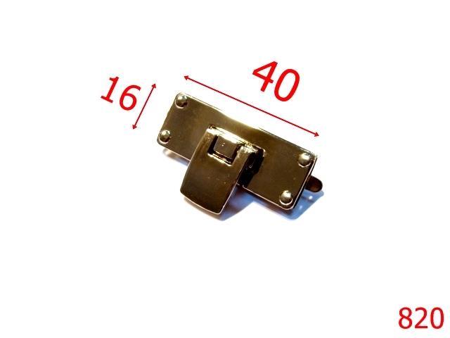 Inchizatori poseta - 820/INCHIZATOARE ZAMAC PT PLIC-40X16-mm---nichel---12L5--C3