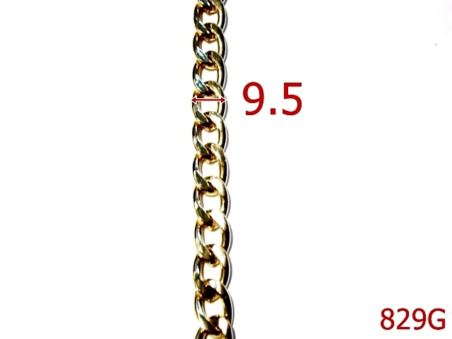 Lant poseta otel - 829G/LANT  POSETA GOLD-9.5-mm---gold---7K5--F11
