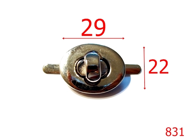 Inchizatori poseta - 831/INCHIZATOR  35X25-29X22-mm---nichel---12H2-12J8-L22