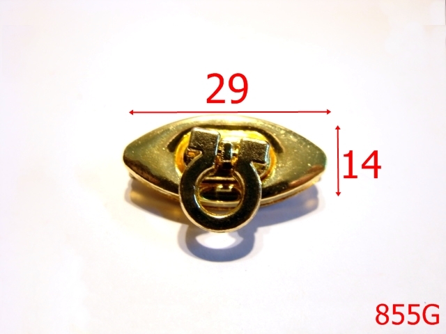 Inchizatori poseta - 855G/INCHIZATOARE GOLD -29x14-mm---gold--14k9