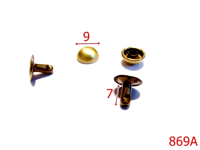 Riveti Capse rapide - 869A/BUMB ANTIK 9 MM -9-mm---antic-----