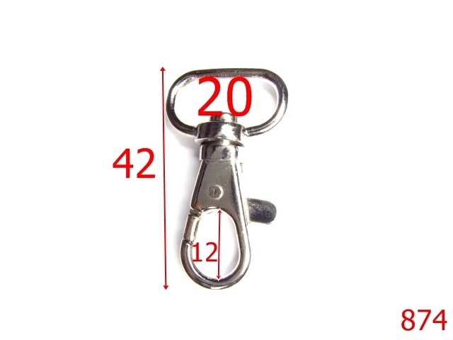 Carabine poseta - 874/CARABINA 20MM NIKEL-20-mm---nichel--5B7-5C8-5C5-5A1/7C6/-1G-J32