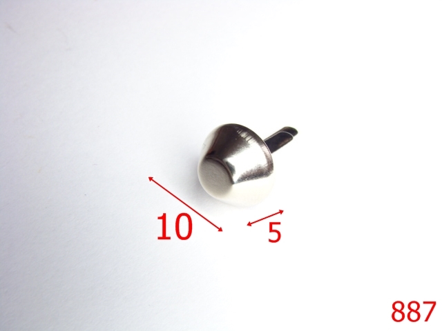 Picioruse fund - 887/CUI FUND 10MM-10-mm---nichel-----