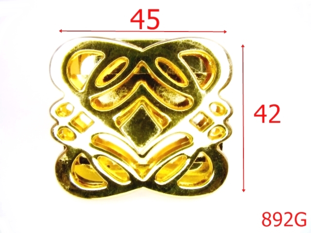 Inchizatori poseta - 892G/INCHIZATOARE POSETA 45*42 -45x42-mm---gold---12F4--D23