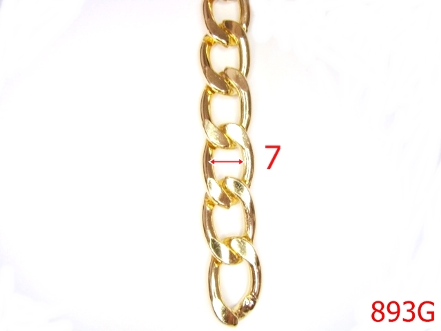 Lant poseta otel - 893G/LANT  POSETA GOLD-7-mm---gold---7K5--L34