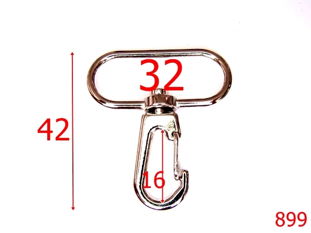Carabine poseta - 899/CARABINA 32MM-32-mm---nichel---5B1-4J6-F16