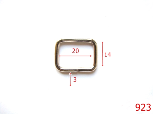 Inele dreptunghiulare - 923/INEL POSETA-20-mm-3-nichel---3G6-3H3/3L4/5F2--I37