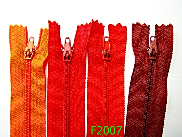 Fermoar - F2007/FERMOAR 20 CM PT INTERIOR-200-mm---ROSU ORANGE-----