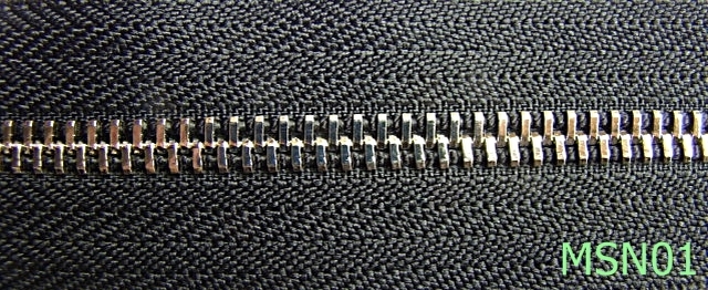Fermoar metalic - MSN01/FERMOAR METALIC DUBLU NIKEL-Nr 5-mm---negru-----