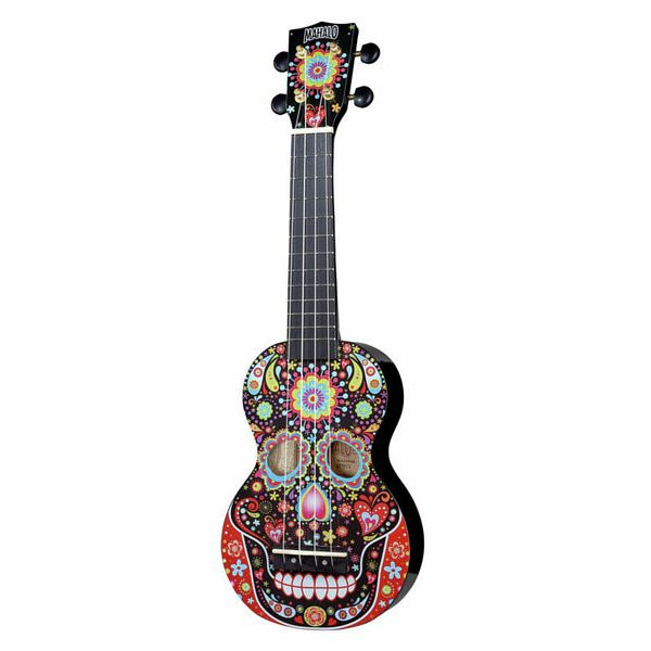 Ukulele - Mahalo Skull Ukulele Day of the Dead