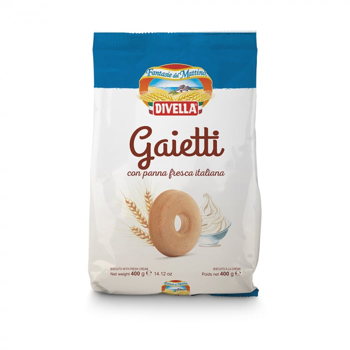 Cookies - Biscuiti Divella Gaietti cu samantana proaspata 400g