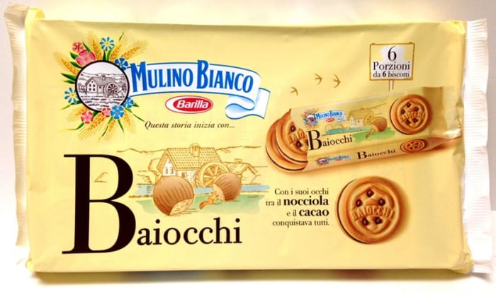 Bakery - Biscuiți Mulino Bianco, Baiocchi Nocciola Snack, 6 bucați, 260 g