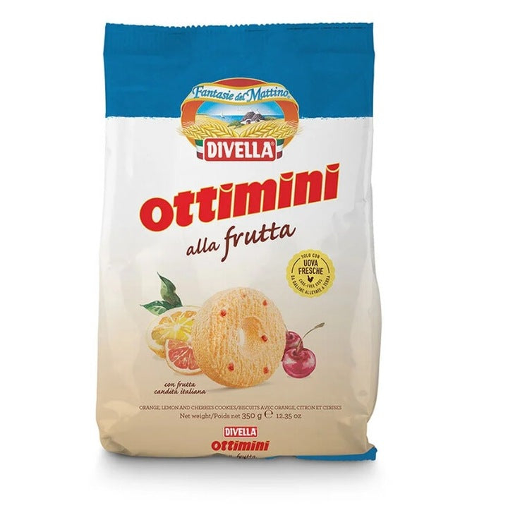Cookies - BiscuIti Ottimini alla frutta, Divella, 350 gr