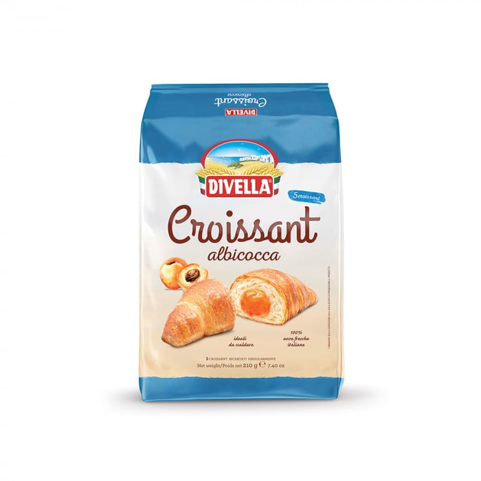 Pastries & Scones - DIVELLA Croissant cu caise - 210gr x 5 bucati - Fantasie del Mattino