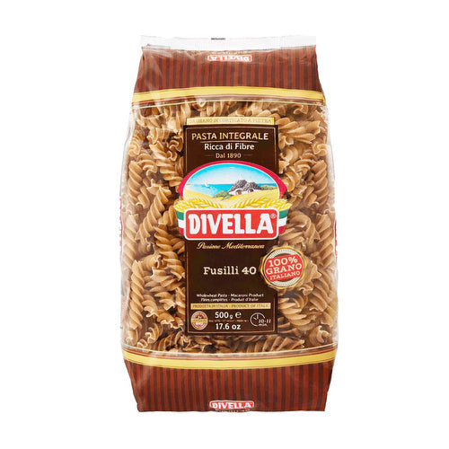 Pasta & Noodles - Pasta Fusilli integrale Divella 500 gr