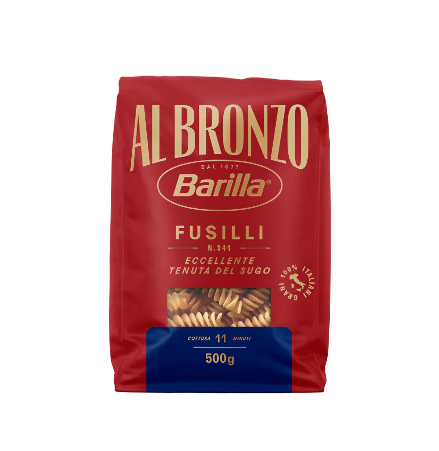 Pasta & Noodles - Paste Barilla AL BRONZO Fusilli nr. 341, 500 g