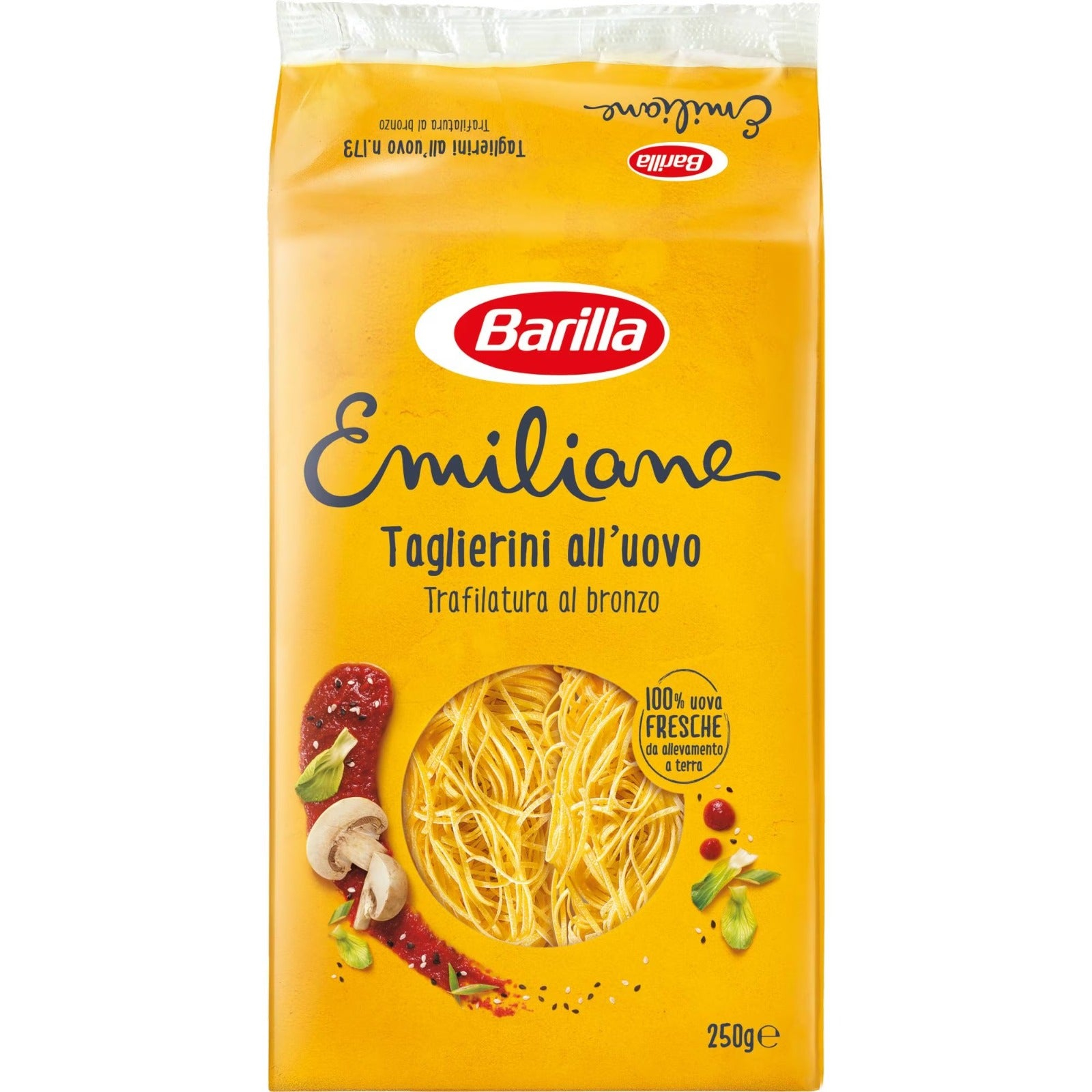 Pasta & Noodles - Paste Barilla, Emiliane Taglierini (Tăieței) cu Ou, 250gr