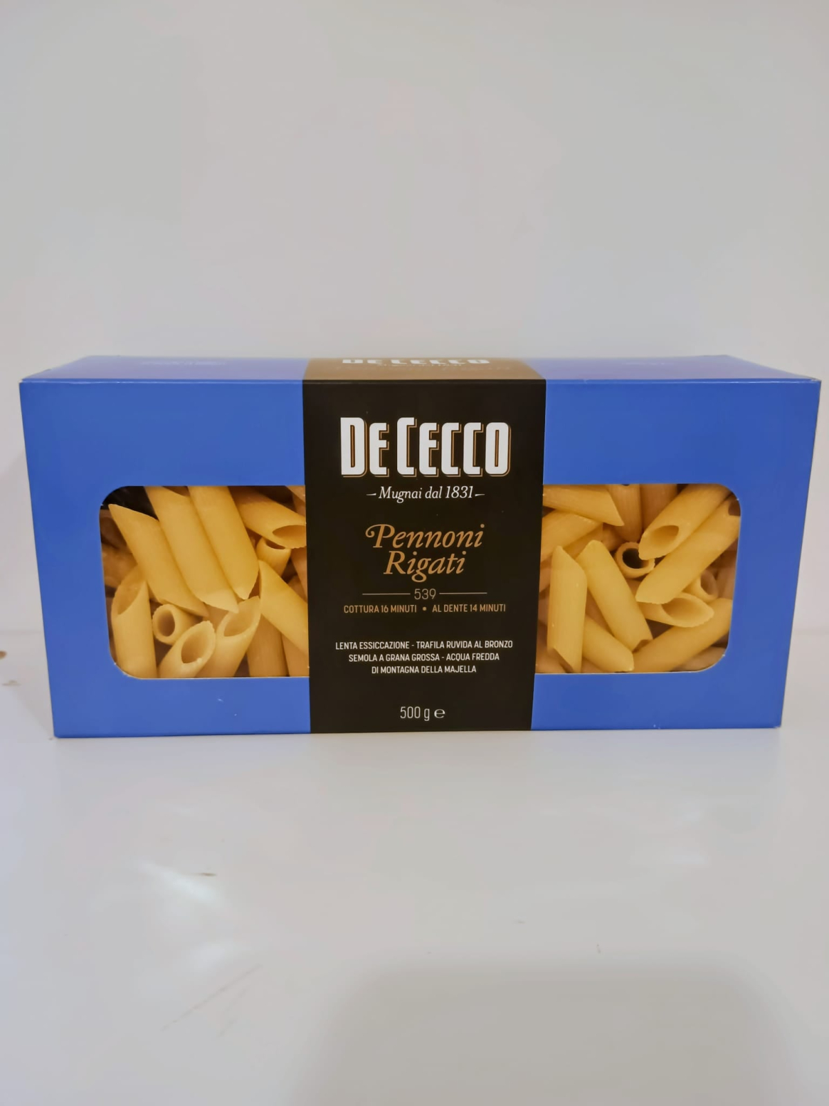 Food Items - Paste De Cecco Club, Pennoni Rigati nr.539, 500 g