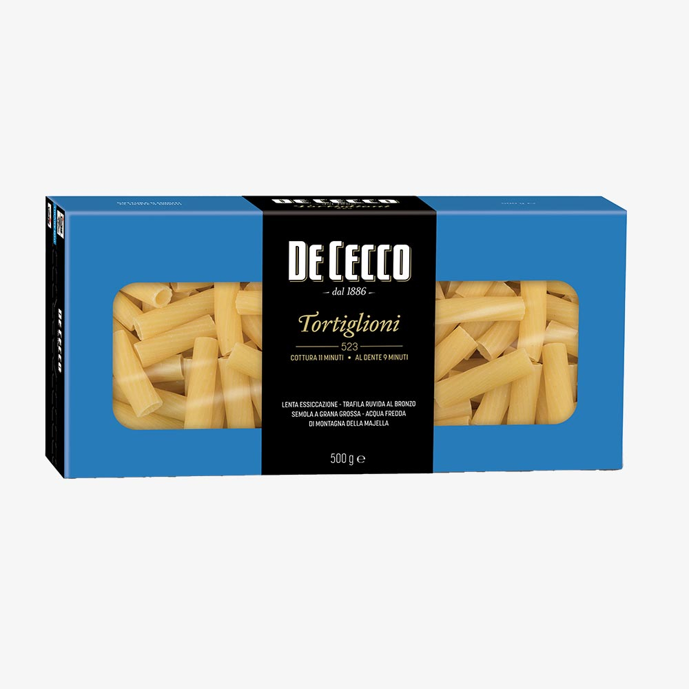 Food Items - Paste De Cecco Club, Tortiglioni nr.523, 500 g