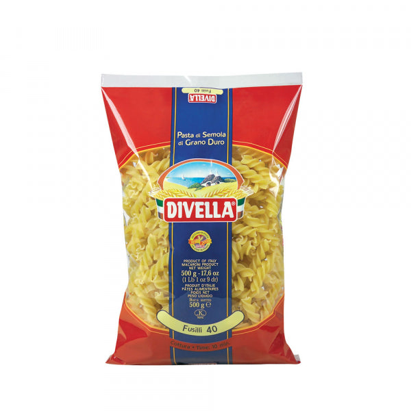 Pasta & Noodles - Paste Divella, Fusilli nr.40, 500 g
