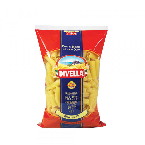 Pasta & Noodles - Paste Divella, Rigatoni nr.17, 500 g