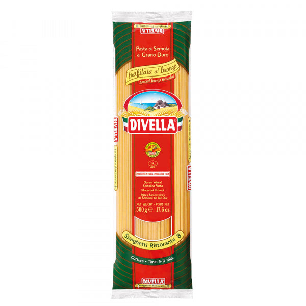 Pasta & Noodles - Paste Divella, Spaghetti Ristorante nr.8, trafilate bronzo, 500 g