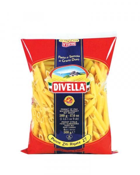 Pasta & Noodles - Paste Divella, Ziti Rigate nr.27, 500 g