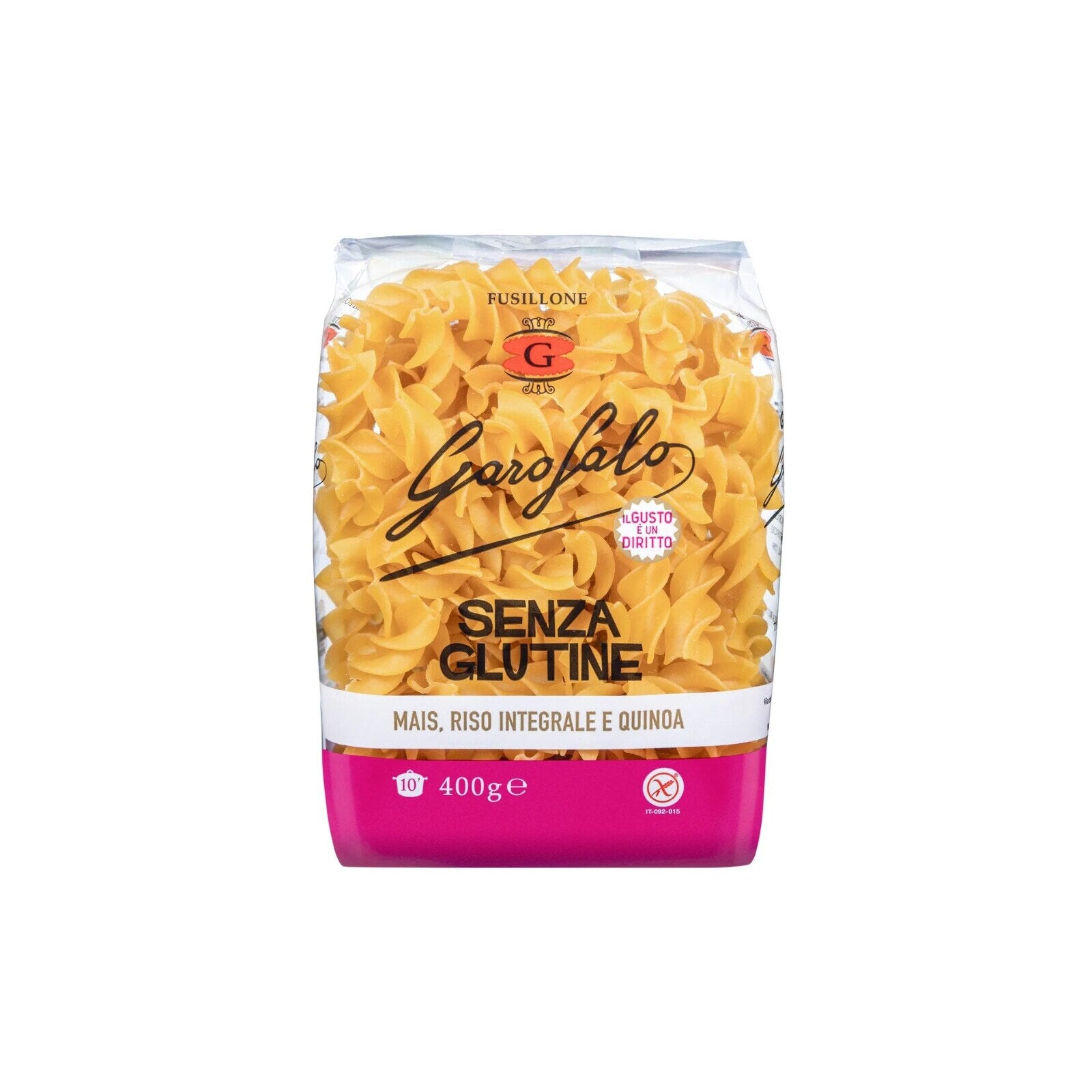 Pasta & Noodles - Paste Fara Gluten Garofalo, Fusillone, 400 g